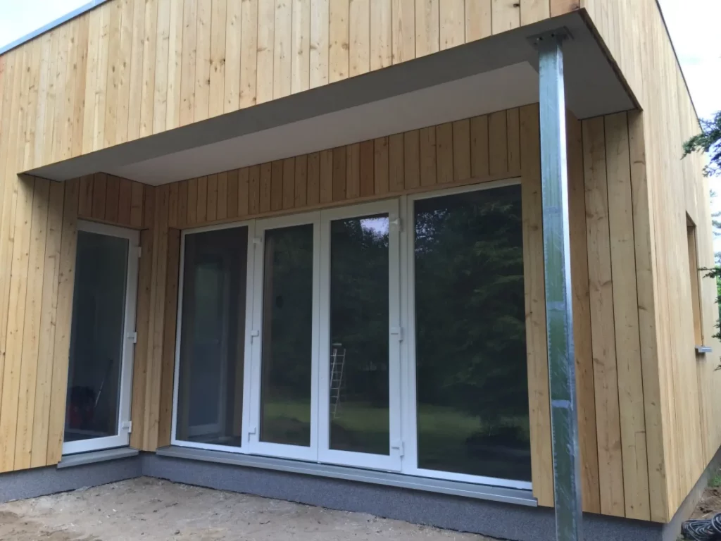 Holzfassade Hausbau Holzbau Holzrahmenbau - Zimmerei das grüne Haus Oranienburg / Oberhavel - Zimmerei, Holzbau, Hausbau